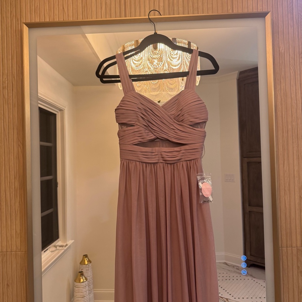 Birdy Grey XS Mauve Pink Dress with Pin Pack Still Attached. Has Pockets. New! - Picture 3 of 8
